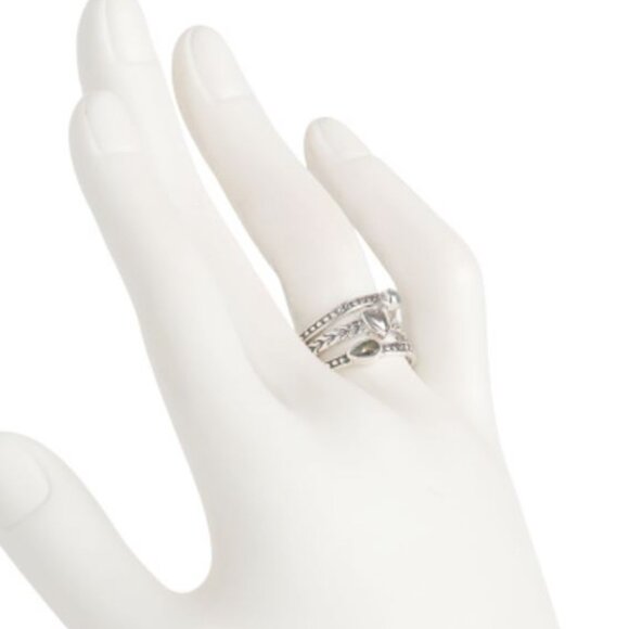 NWT ANNIKA WITT Made in Bali Sterling Silver Triple Row Ring Size 7 - Picture 2 of 4